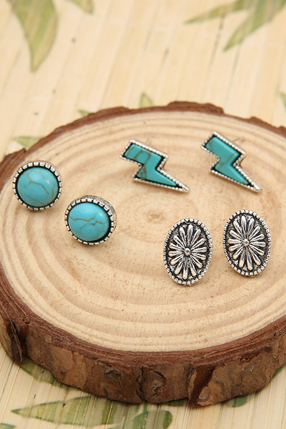 Turquoise Stud Earring Set